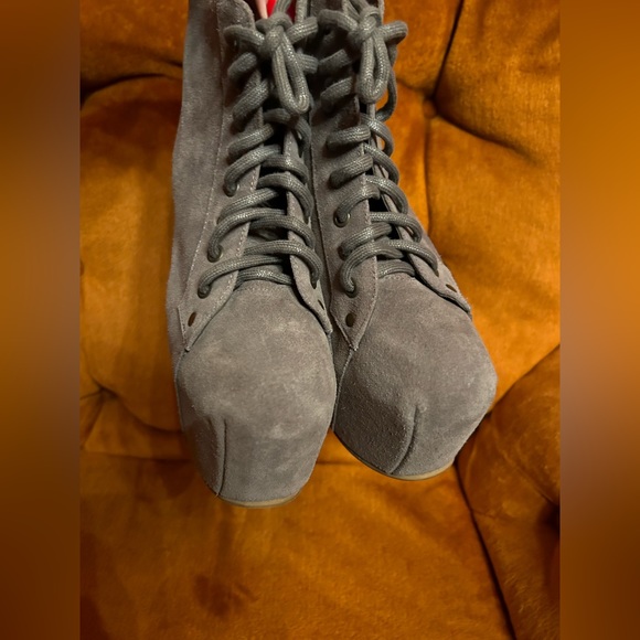 Jeffrey Campbell platform heels ankle bootie size 38 - Picture 11 of 13